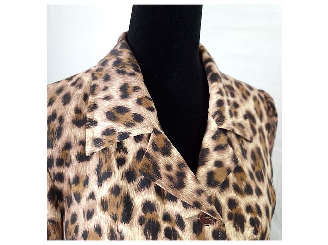 Moschino Tierdruckjacke im Y2K-Stil Braun - Ansicht 5