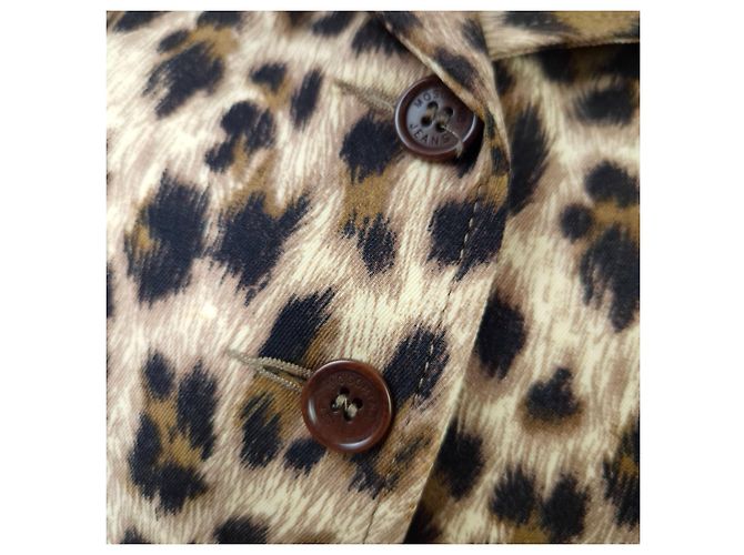 Moschino Tierdruckjacke im Y2K-Stil Braun - Ansicht 8