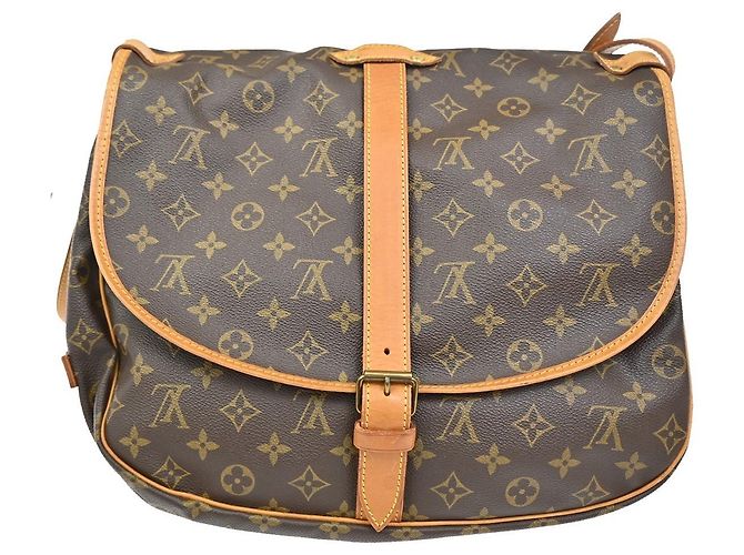 Louis Vuitton Saumur Monogram Canvas 35 Marrone - vista 2