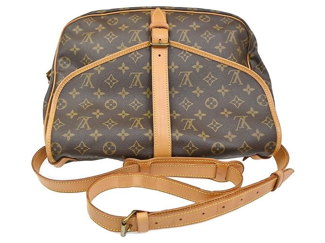 Louis Vuitton Saumur Monogram Canvas 35 Marrone - vista 7