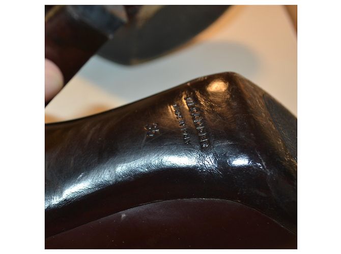 Décolleté Jil Sander in pelle marrone taglia 35 - vista 5