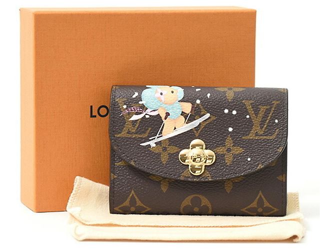 Cartera plegable Monogram Vivienne para mujer Louis Vuitton Castaño - vista 10