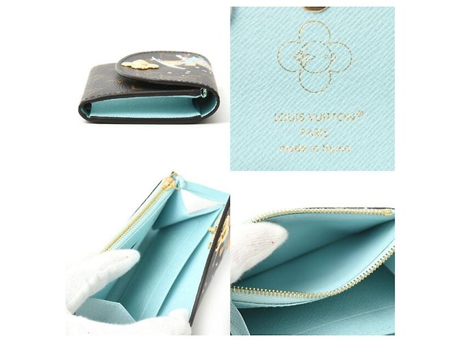 Cartera plegable Monogram Vivienne para mujer Louis Vuitton Castaño - vista 3
