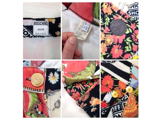 Falda Moschino 1992 Fashion Fashoff Monograma - vista 12