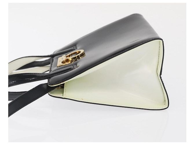 Salvatore Ferragamo Gancini in pelle lucida Nero - vista 4