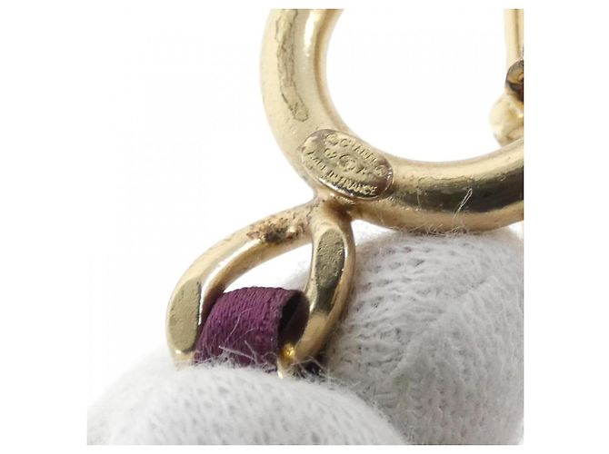 Pulseira de charme dourada e roxa Chanel Dourado Roxo - vista 4