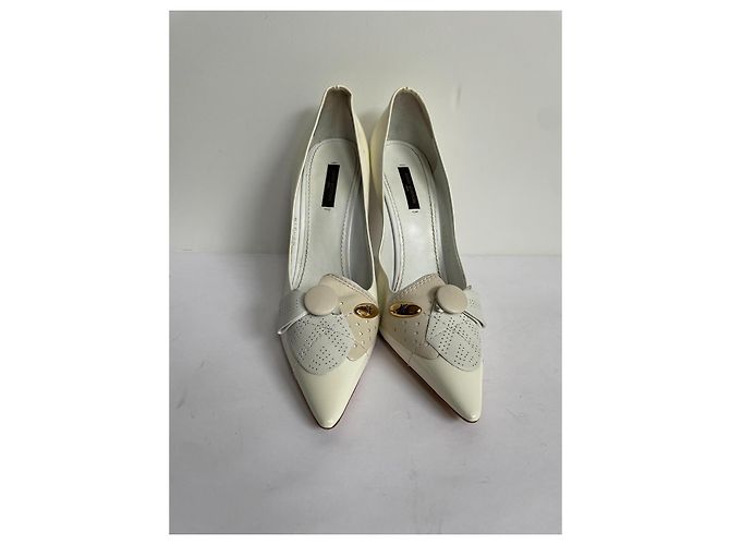 Louis Vuitton Leder High Heels Beige Größe 40 - Ansicht 3