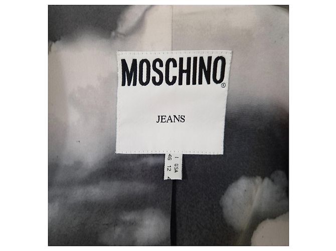 Moschino pinstriped wool jacket from the '90s Grey - view 3