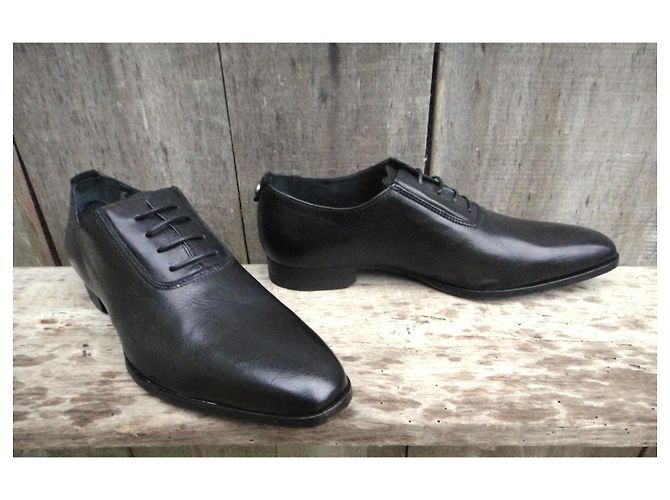 Ikks Richelieu Scarpe da Uomo in Pelle Nera Nero - vista 2