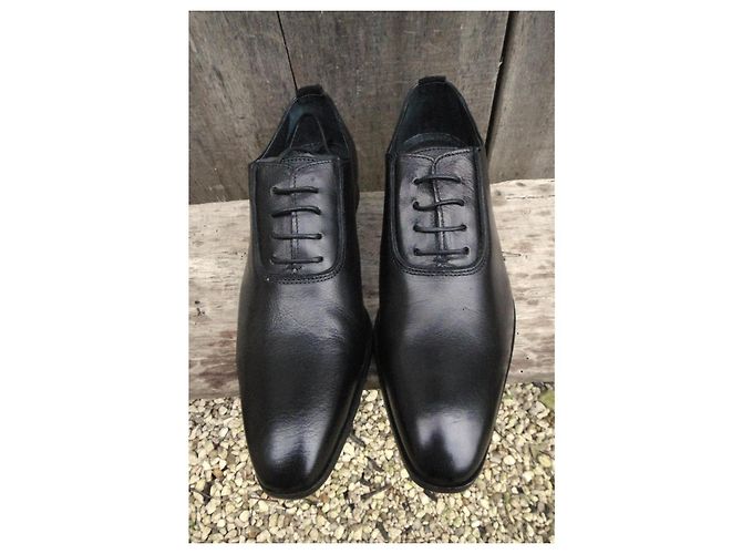 Ikks Richelieu Scarpe da Uomo in Pelle Nera Nero - vista 3