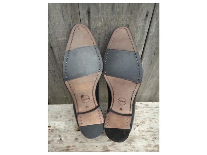 Ikks Richelieu Scarpe da Uomo in Pelle Nera Nero - vista 5