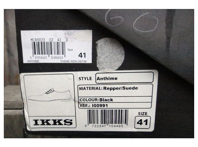 Ikks Richelieu Scarpe da Uomo in Pelle Nera Nero - vista 8