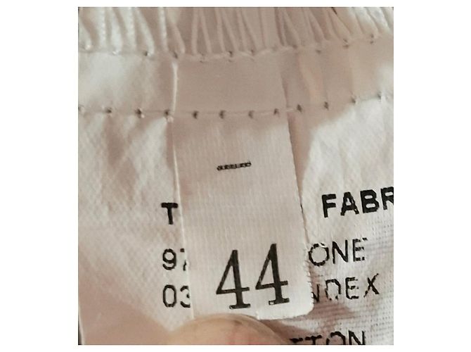 Autre Marque Vestido de algodón con estampado floral y rayas Castaño Blanco Azul Multicolor Verde - vista 5