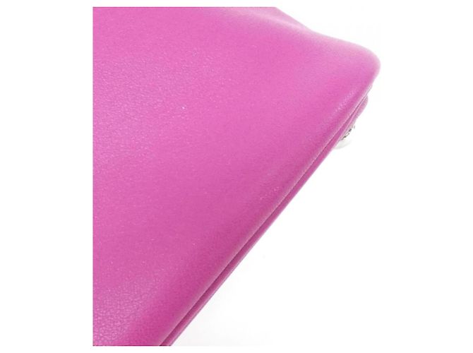 Borsa Hermès Bolide 27 cm in Rosa Porpora - vista 4