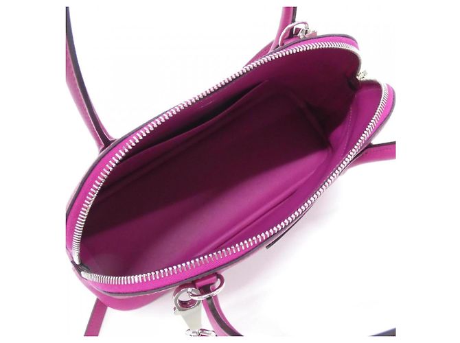 Borsa Hermès Bolide 27 cm in Rosa Porpora - vista 7