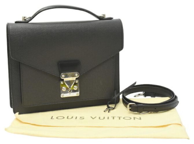 Borsa Monceau Taiga Ardoise da uomo Louis Vuitton Grigio - vista 10