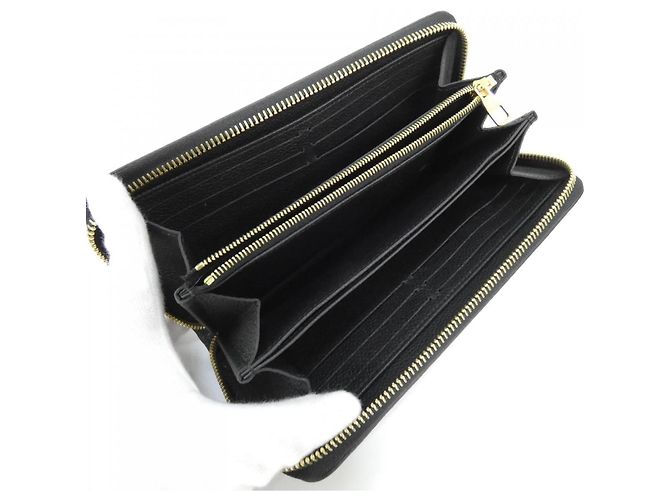 Zippy Geldbörse Monogram Empreinte Bicolor Louis Vuitton Schwarz Beige - Ansicht 5