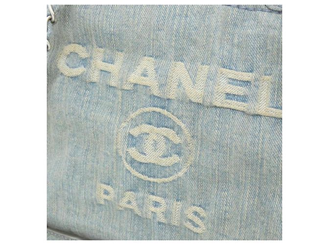 Borsa Chanel Deauville Line AS3257 Blu - vista 4