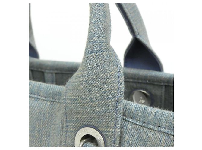 Borsa Chanel Deauville Line AS3257 Blu - vista 6
