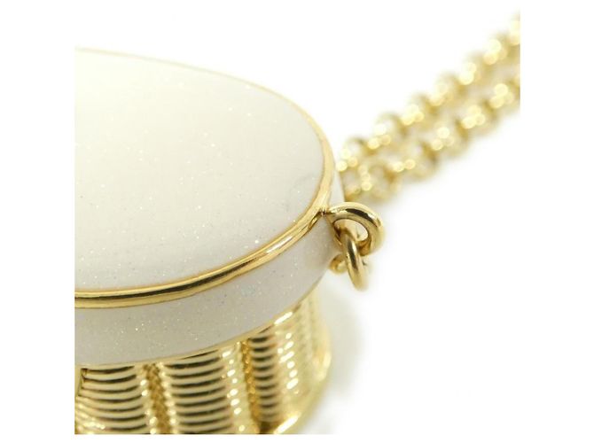 Collar Chanel ABF044 Oro y Blanco Dorado - vista 5