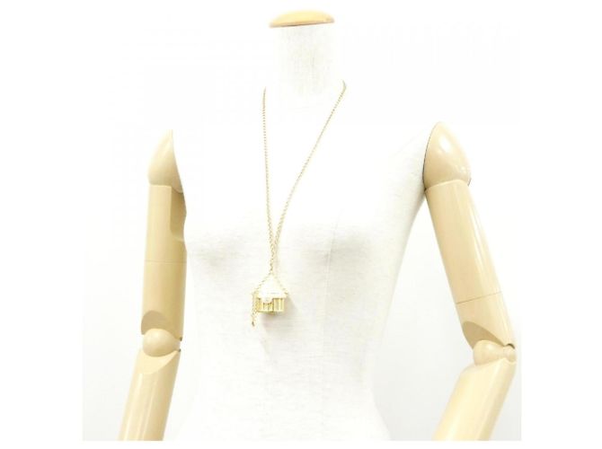 Collar Chanel ABF044 Oro y Blanco Dorado - vista 8
