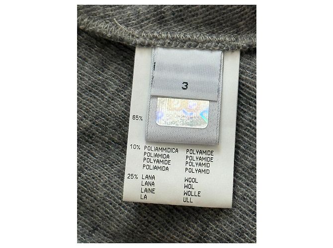 Dolce & Gabbana Kleid Grau Baumwolle Wolle - Ansicht 14