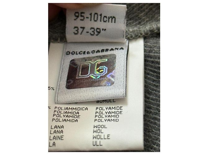 Dolce & Gabbana Kleid Grau Baumwolle Wolle - Ansicht 15