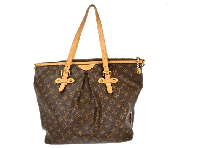 Louis Vuitton Palermo Handtasche aus Monogramm-Canvas GM Braun - Ansicht 2