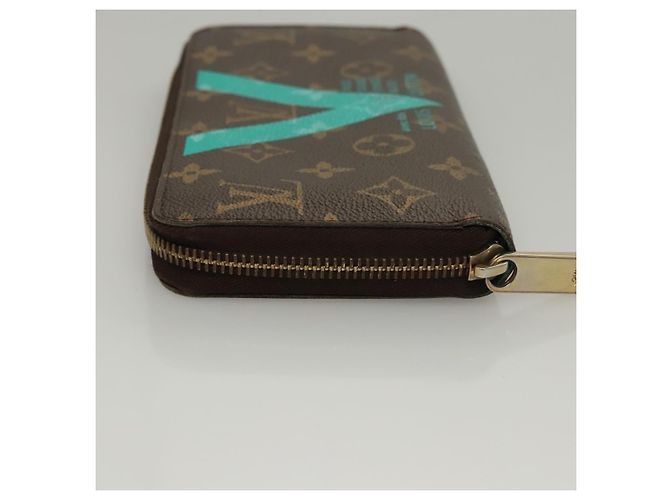Cartera Zippy monograma mediana Louis Vuitton Castaño - vista 4