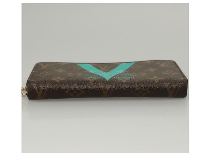 Cartera Zippy monograma mediana Louis Vuitton Castaño - vista 6