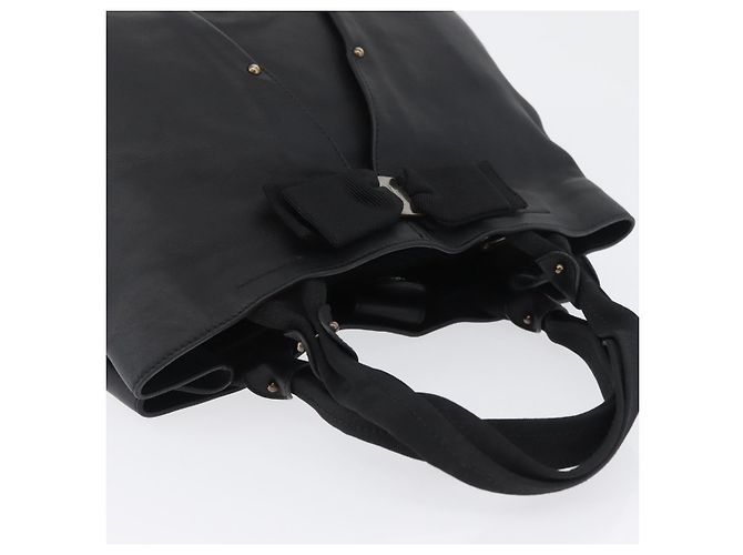 Vala Tote aus Leder von Salvatore Ferragamo Schwarz - Ansicht 7