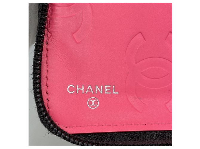 Chanel Cambon Lang Wallet Schwarz Weiß - Ansicht 4