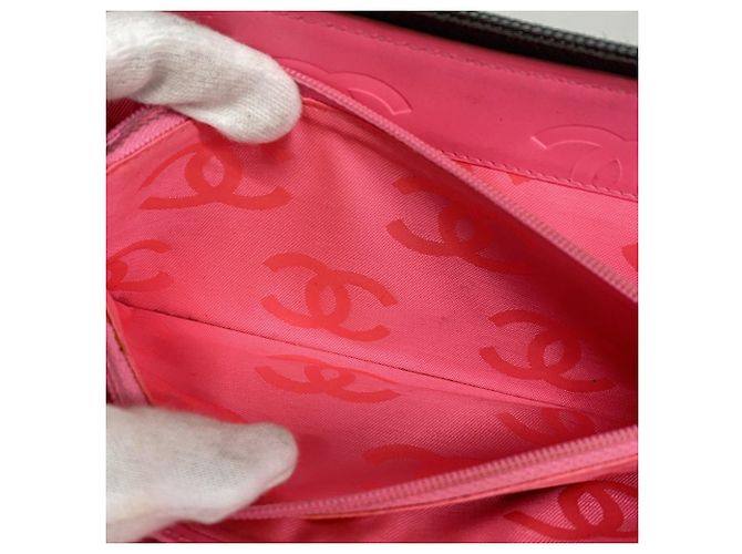 Chanel Cambon Lang Wallet Schwarz Weiß - Ansicht 5