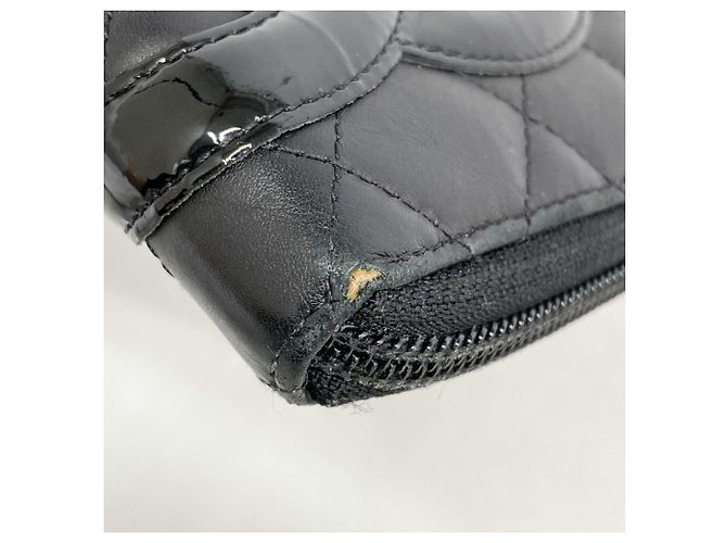 Chanel Cambon Lang Wallet Schwarz Weiß - Ansicht 6