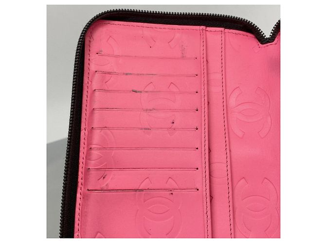 Chanel Cambon Lang Wallet Schwarz Weiß - Ansicht 9