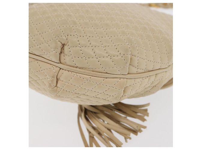BALLY Borsa a Spalla in Pelle Avorio Oro Auth 169900 D'oro Crudo - vista 13