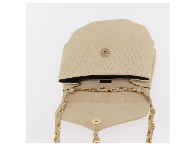 BALLY Borsa a Spalla in Pelle Avorio Oro Auth 169900 D'oro Crudo - vista 15