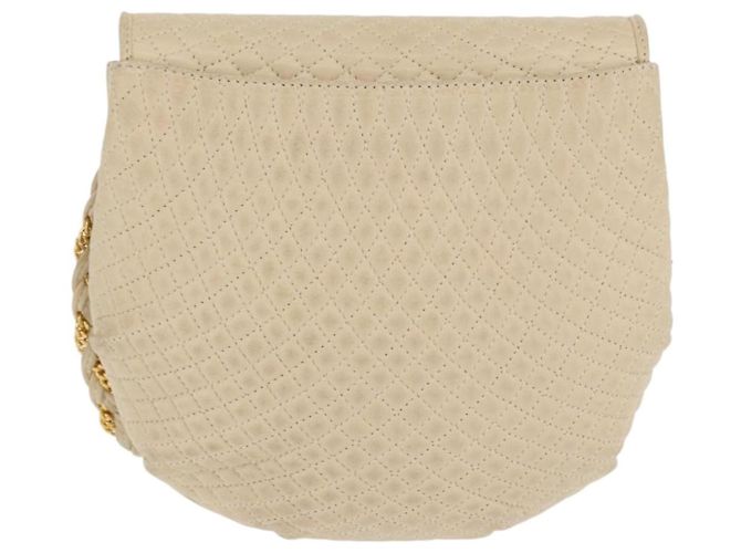 BALLY Borsa a Spalla in Pelle Avorio Oro Auth 169900 D'oro Crudo - vista 3