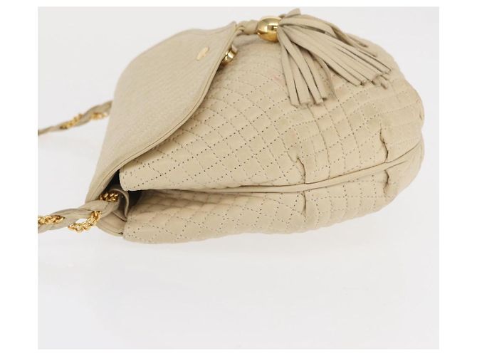 BALLY Borsa a Spalla in Pelle Avorio Oro Auth 169900 D'oro Crudo - vista 5
