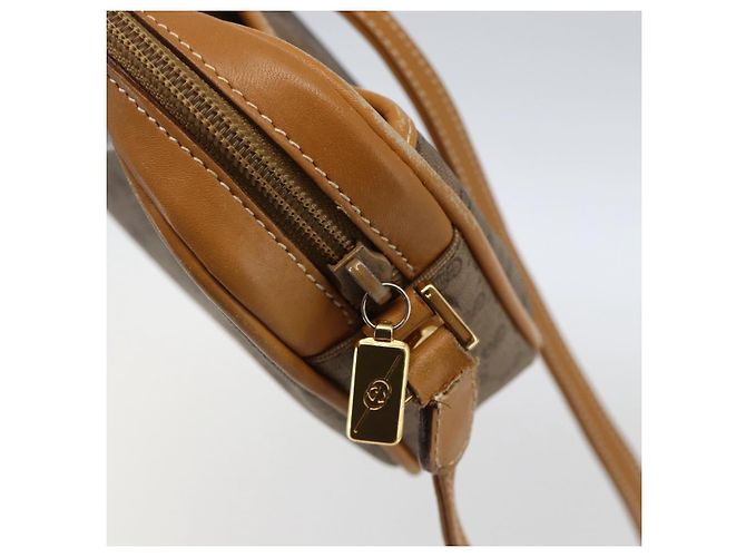 Gucci Borsa a spalla Micro GG Supreme in PVC Beige Oro Auth BA10759 D'oro - vista 14
