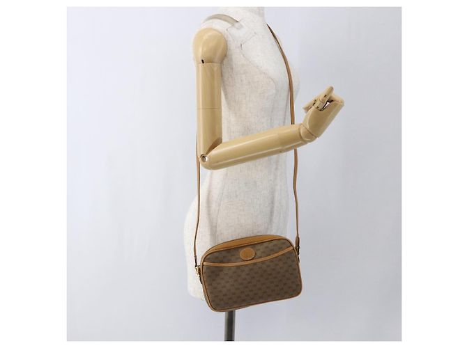 Gucci Borsa a spalla Micro GG Supreme in PVC Beige Oro Auth BA10759 D'oro - vista 23