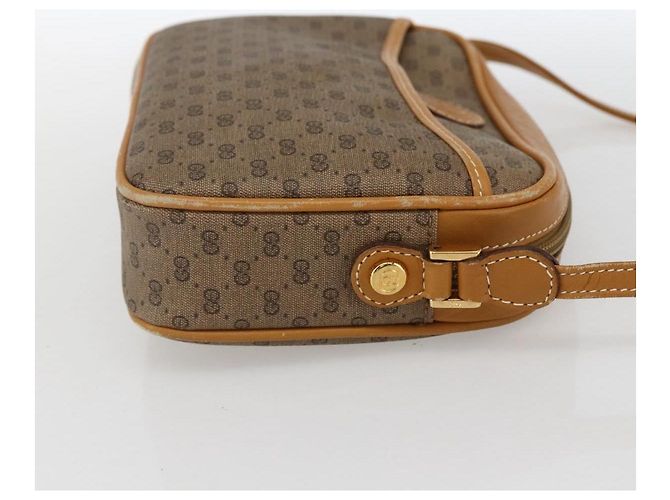 Gucci Borsa a spalla Micro GG Supreme in PVC Beige Oro Auth BA10759 D'oro - vista 5