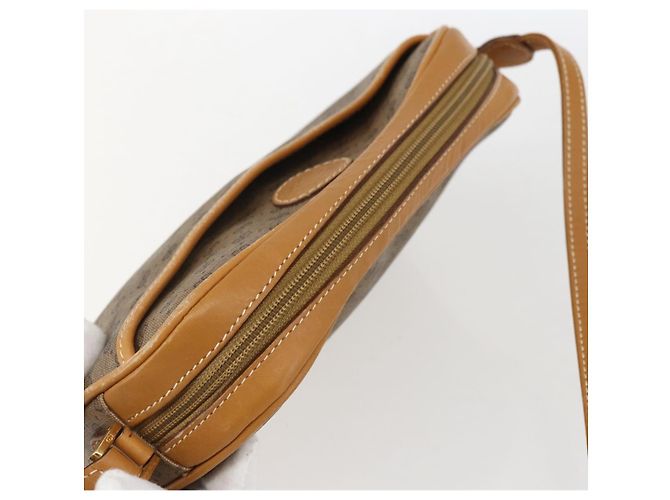 Gucci Borsa a spalla Micro GG Supreme in PVC Beige Oro Auth BA10759 D'oro - vista 6