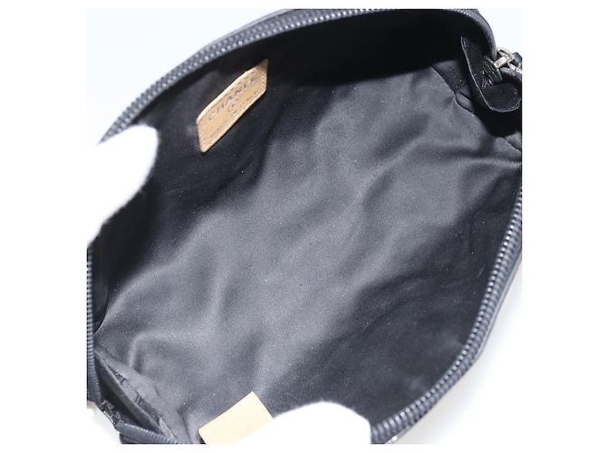 Pochette CHANEL Pelle verniciata Nera Oro Argento CC Auth 171183 Nero D'oro - vista 15
