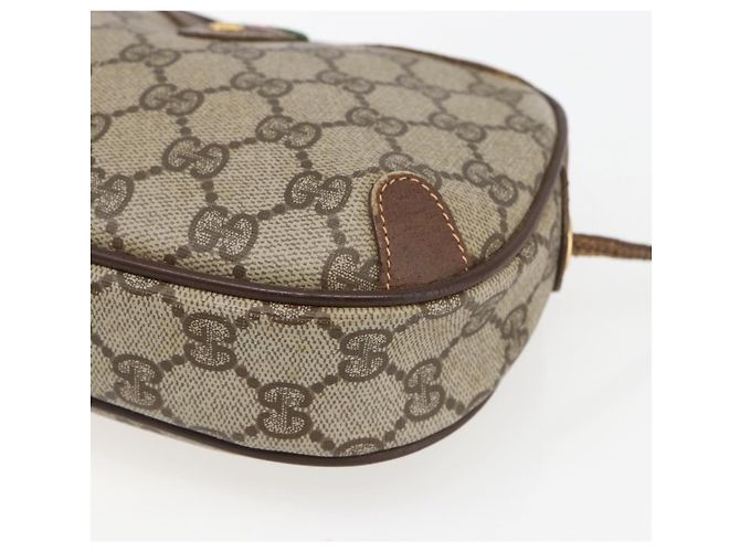 Borsa Sherry Line GG Supreme Web di GUCCI in PVC beige e oro 156 02 066 Auth 171823 D'oro - vista 10
