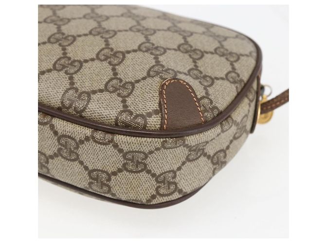 Borsa Sherry Line GG Supreme Web di GUCCI in PVC beige e oro 156 02 066 Auth 171823 D'oro - vista 12