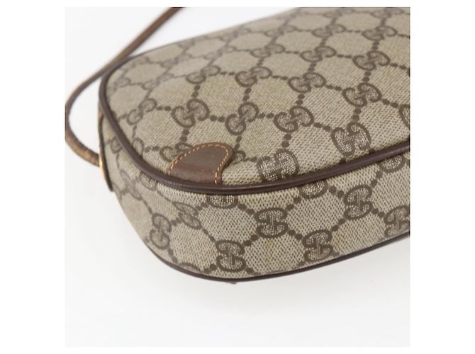 Borsa Sherry Line GG Supreme Web di GUCCI in PVC beige e oro 156 02 066 Auth 171823 D'oro - vista 13