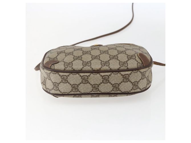 Borsa Sherry Line GG Supreme Web di GUCCI in PVC beige e oro 156 02 066 Auth 171823 D'oro - vista 9