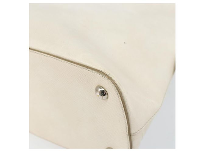 Borsa a mano in pelle bianca e argento Salvatore Ferragamo Auth bs33235 Bianco - vista 10