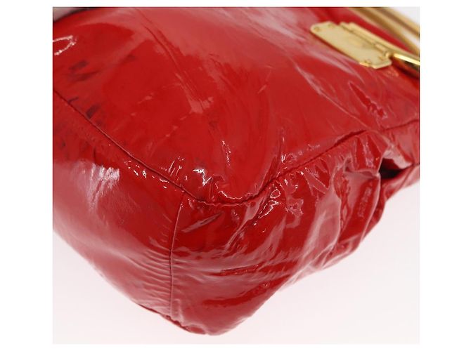Bolso Miu Miu de cuero patentado 2 en 1 Rojo Dorado Auth 169803 Roja - vista 13